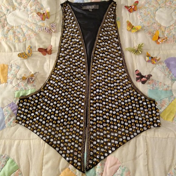 Umgee | Rhinestone Vest | Size: L